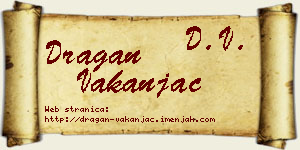 Dragan Vakanjac vizit kartica
